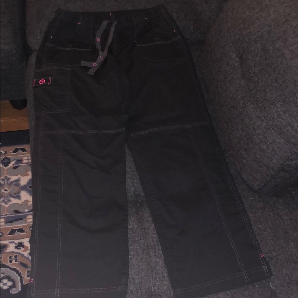 EUC Black WonderWink Cargo Style Scrub Pants